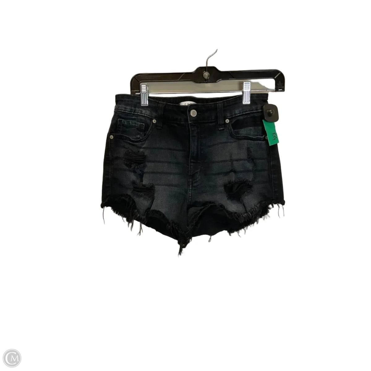 Shorts By Eunina In Black Denim, Size: S