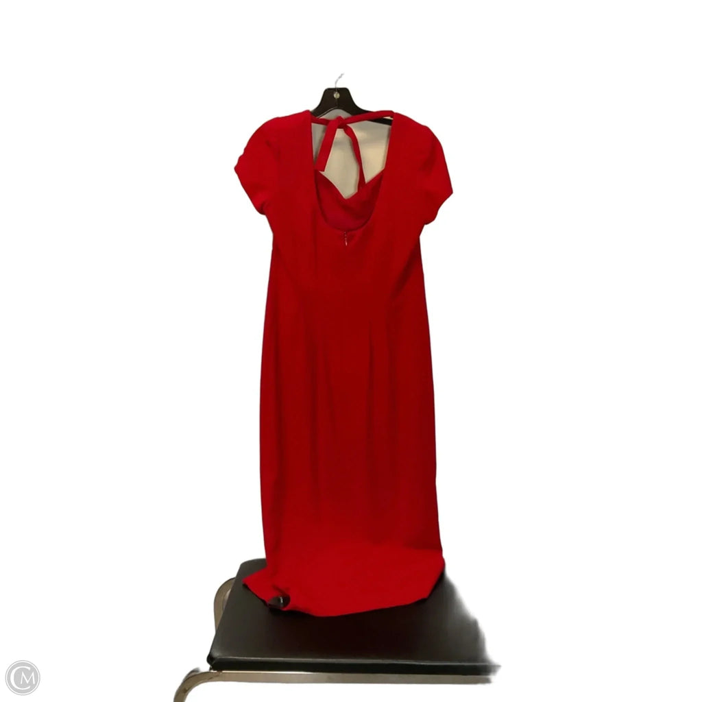 Dress Casual Maxi By Liz Claiborne In Red, Size: 8
