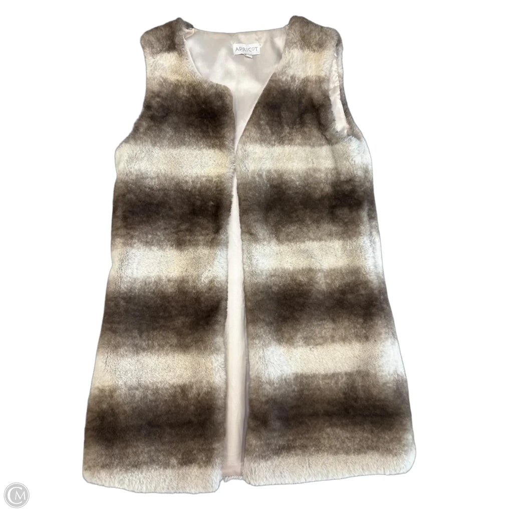 Vest Faux Fur & Sherpa By Apricot In Grey, Size: Xs