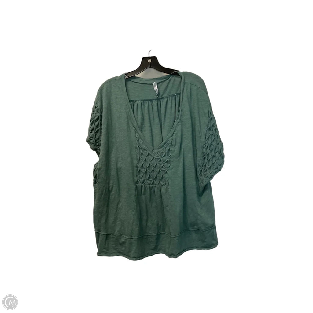 Top Short Sleeve By Torrid In Green, Size: 3x