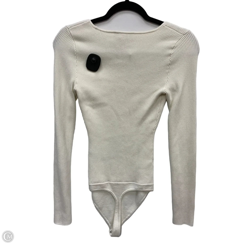 Bodysuit By Abercrombie And Fitch In Cream, Size: Xs