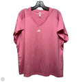 Athletic Top Short Sleeve By Adidas In Pink, Size: 2x