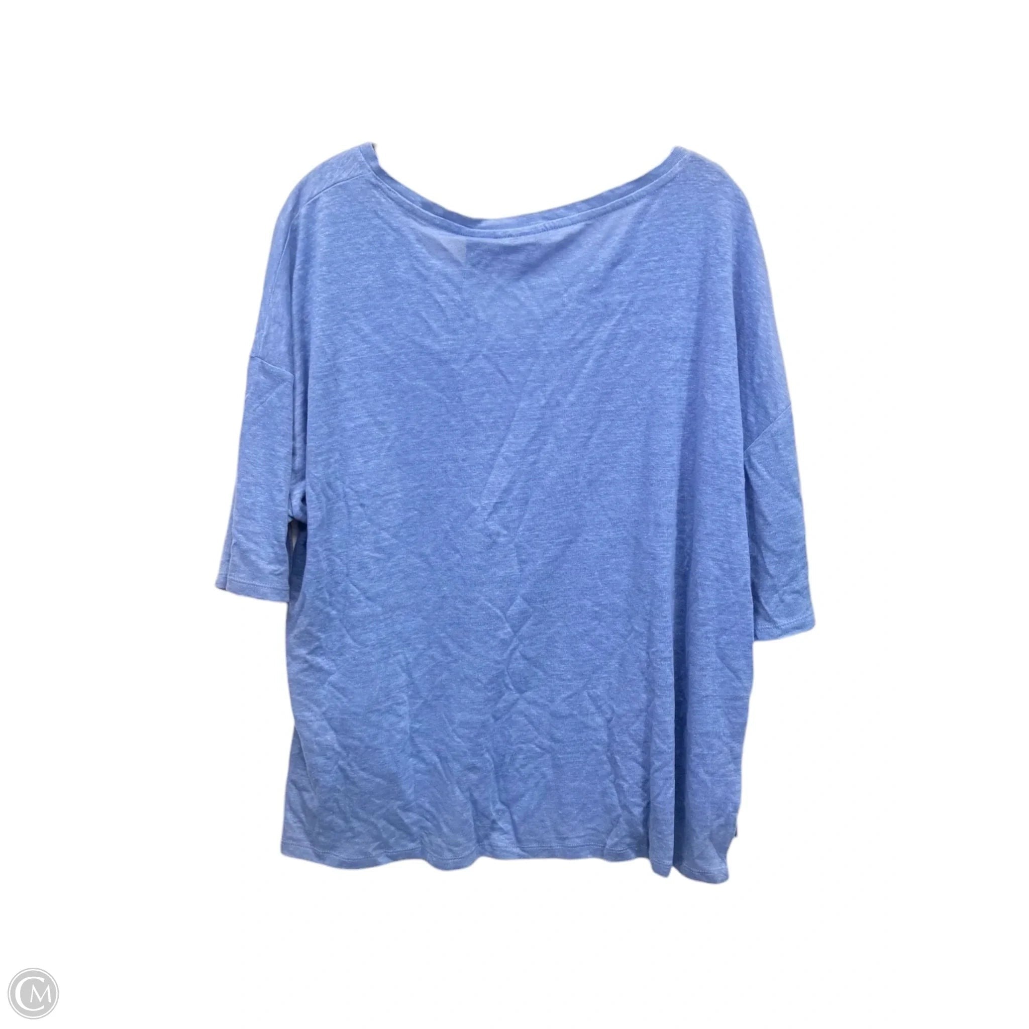 Top Short Sleeve By Tahari In Blue, Size: L