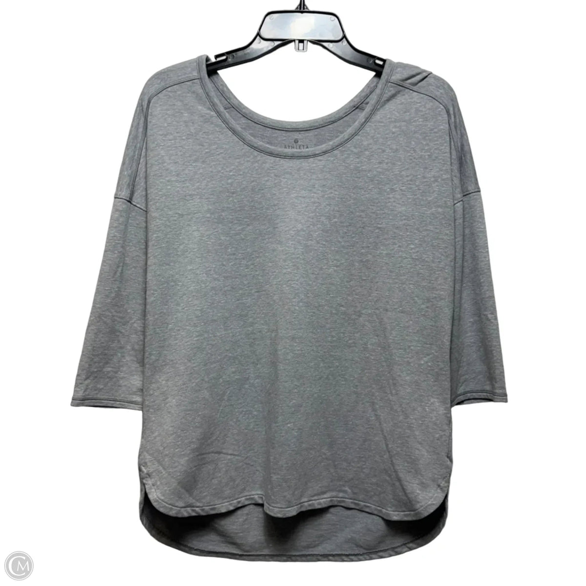 Athletic Top Long Sleeve Crewneck By Athleta In Grey, Size: S