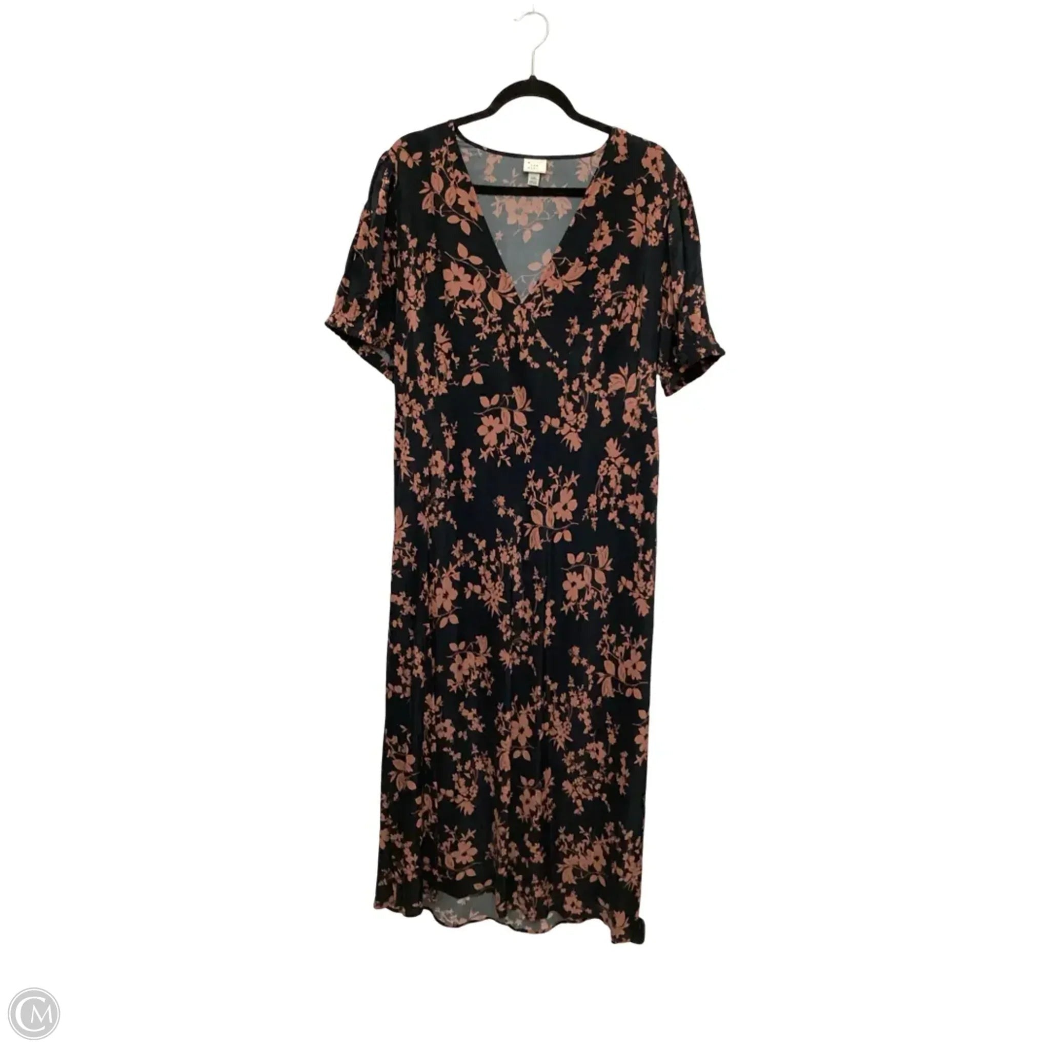 Dress Casual Maxi By A New Day In Floral Print, Size: Xxl