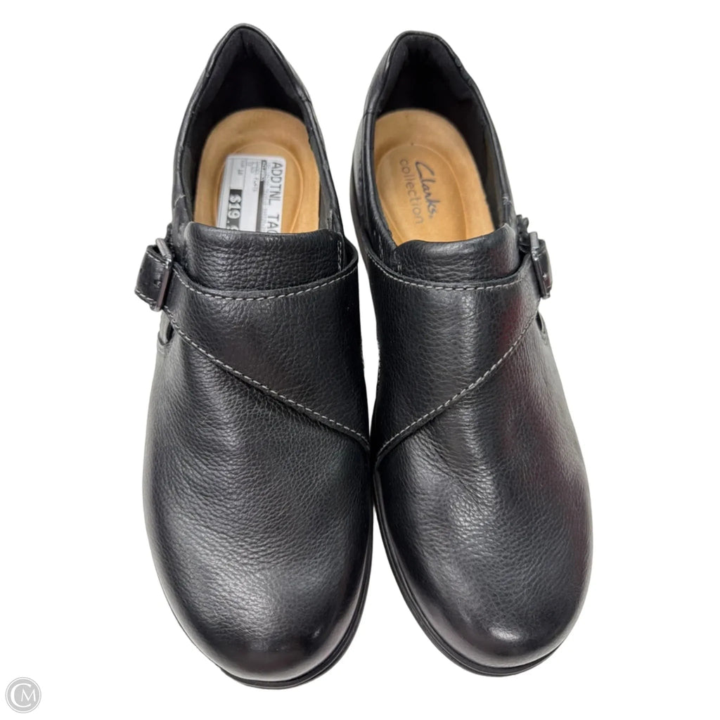 Shoes Flats By Clarks In Black, Size: 10