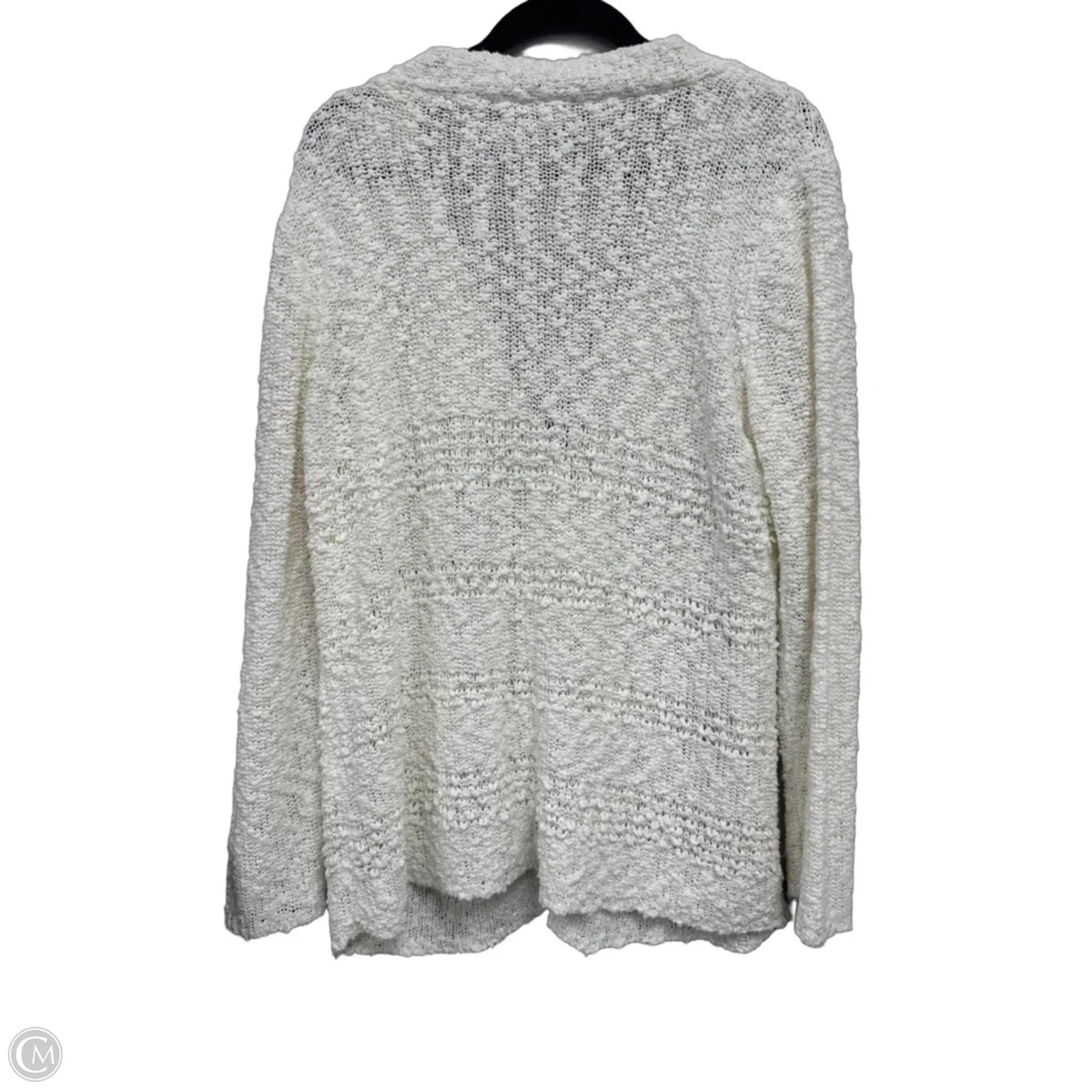 Sweater Cardigan By Clothes Mentor In Ivory, Size: Xl