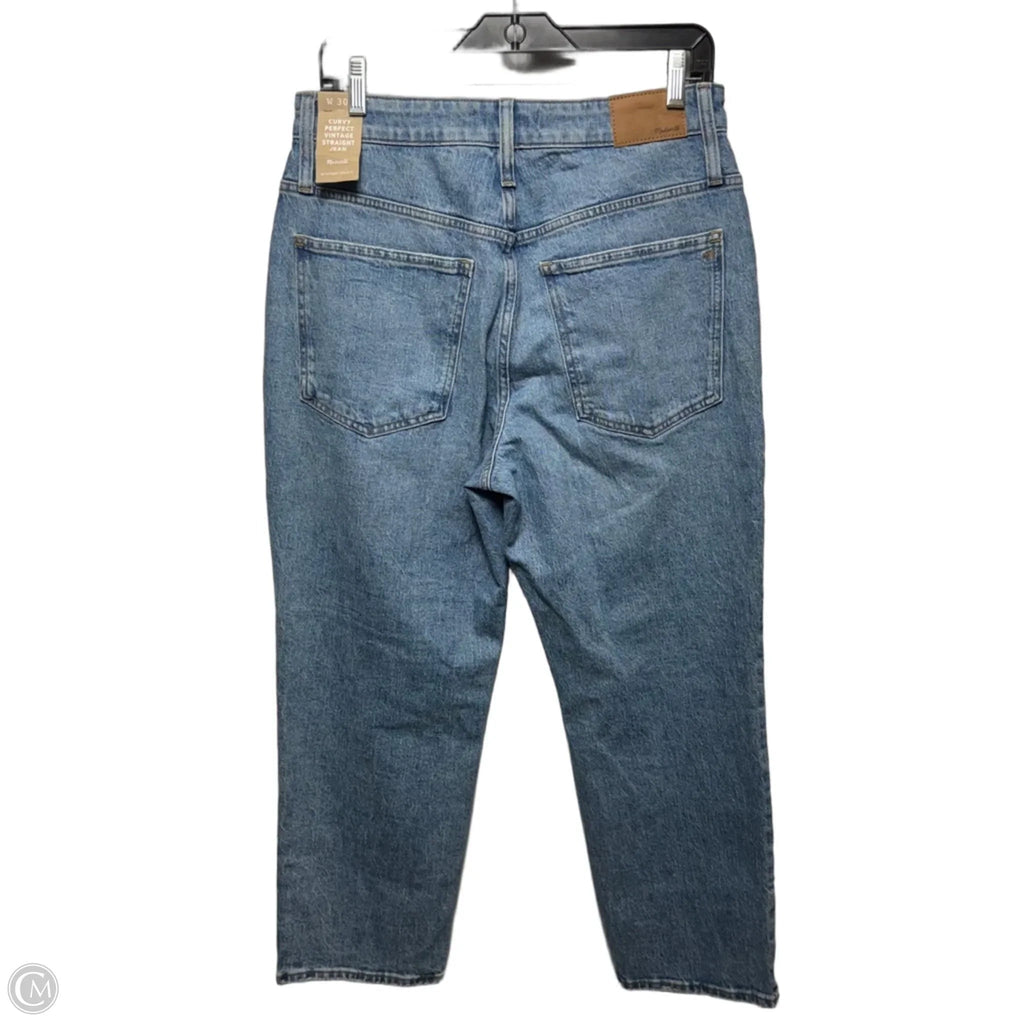 Curvy Perfect Vintage Jeans Straight By Madewell In Blue Denim, Size: 10p
