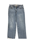 Jeans Straight By Abercrombie And Fitch In Blue Denim, Size:16