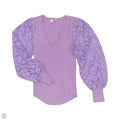 Blouse Long Sleeve By Entro In Purple, Size: S