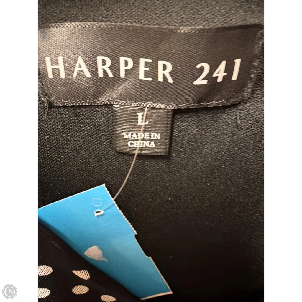Dress Casual Midi By Harper In Black, Size: L
