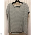 Top Short Sleeve By Tahari In Grey, Size: L