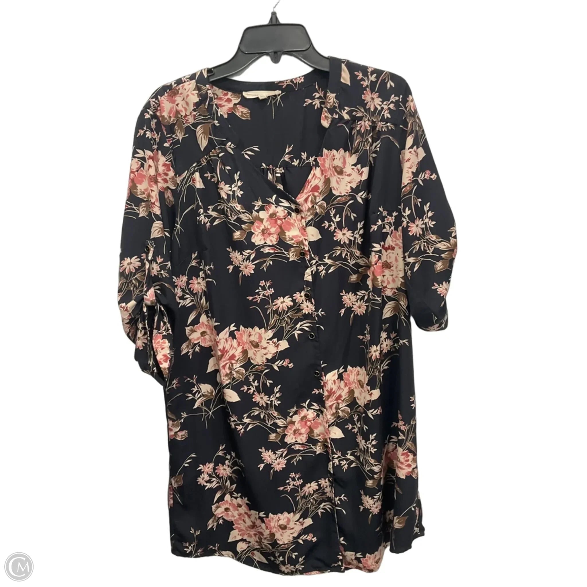 Dress Casual Midi By 41 Hawthorn In Floral Print, Size: 2x