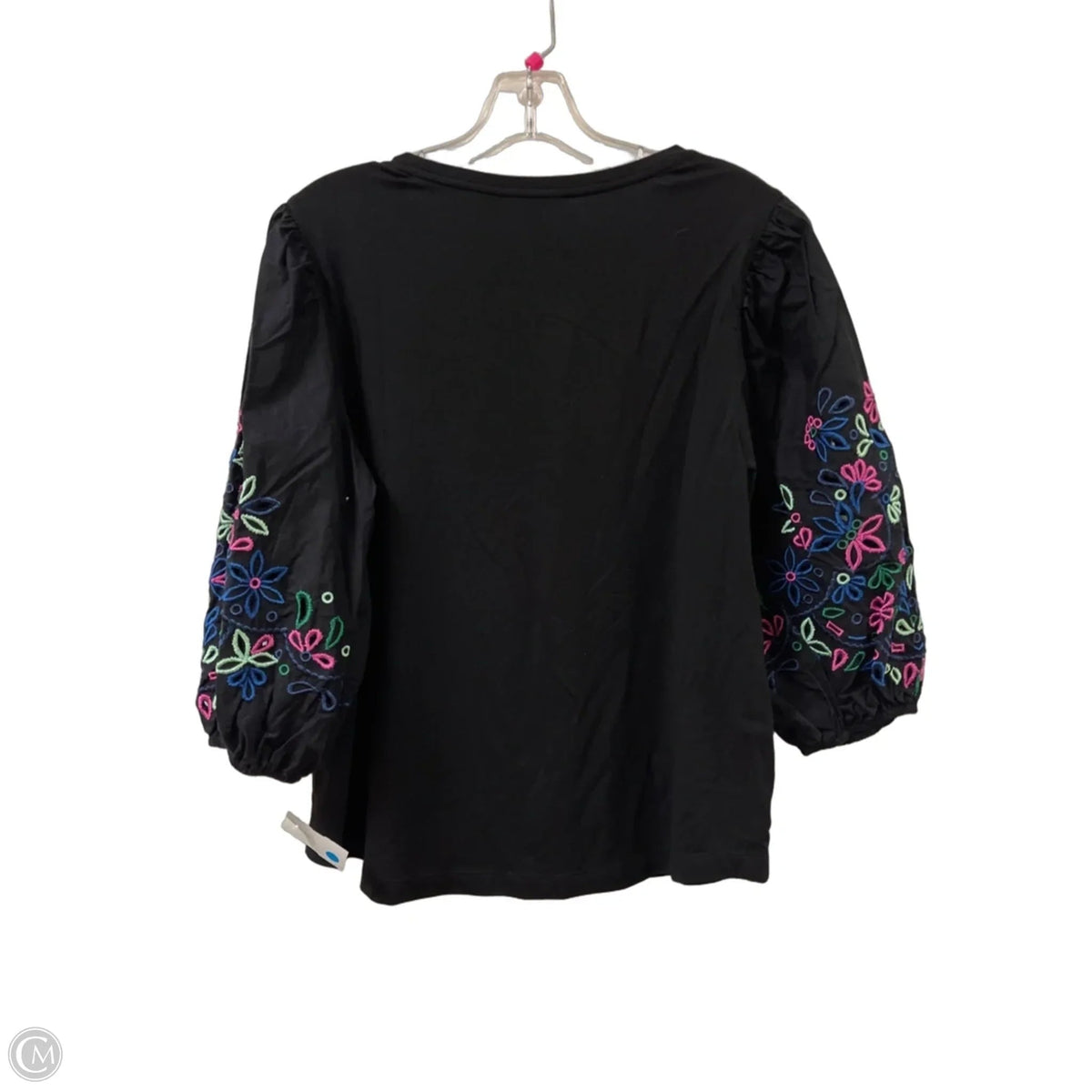 Top Long Sleeve By Chicos In Black, Size: L