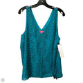 Top Sleeveless Designer By Lilly Pulitzer In Blue, Size: L