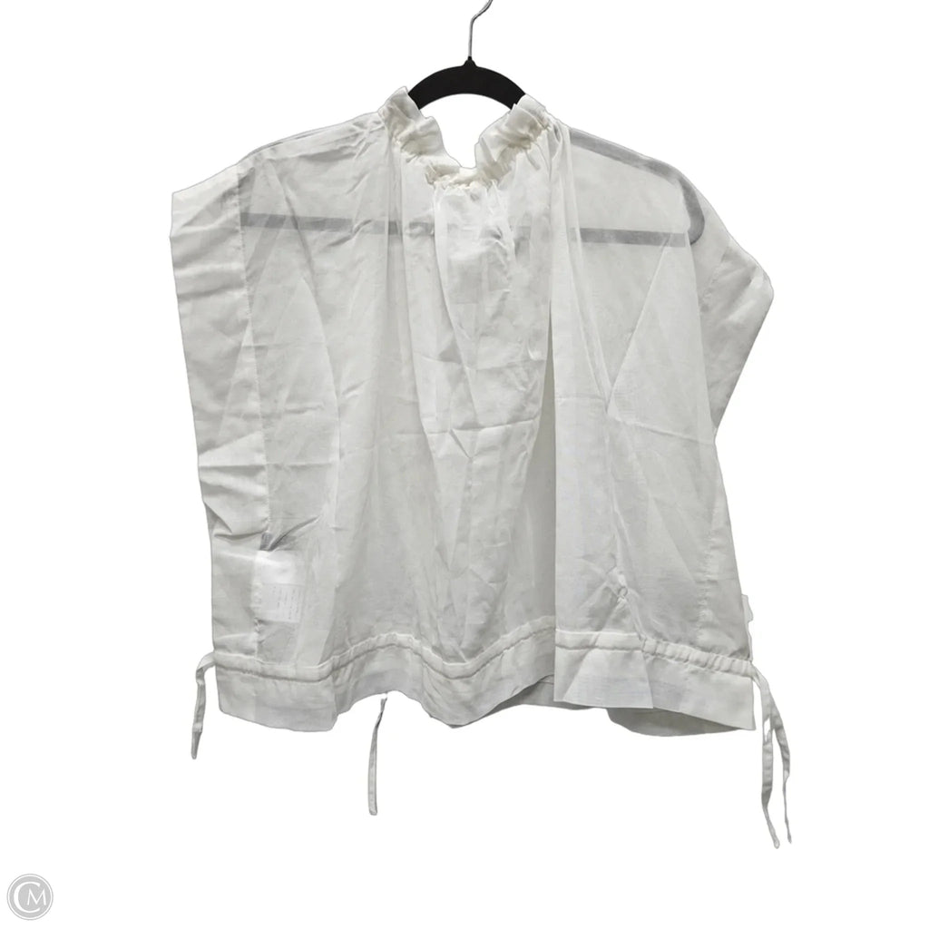 Blouse Short Sleeve By Barneys Ny In Ivory, Size: Xl