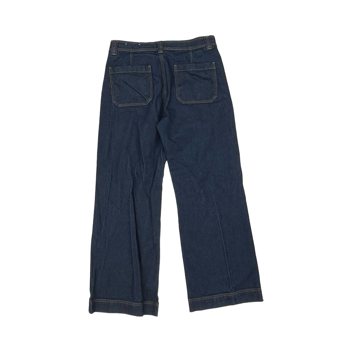 Jeans Wide Leg By Loft In Blue Denim, Size:8
