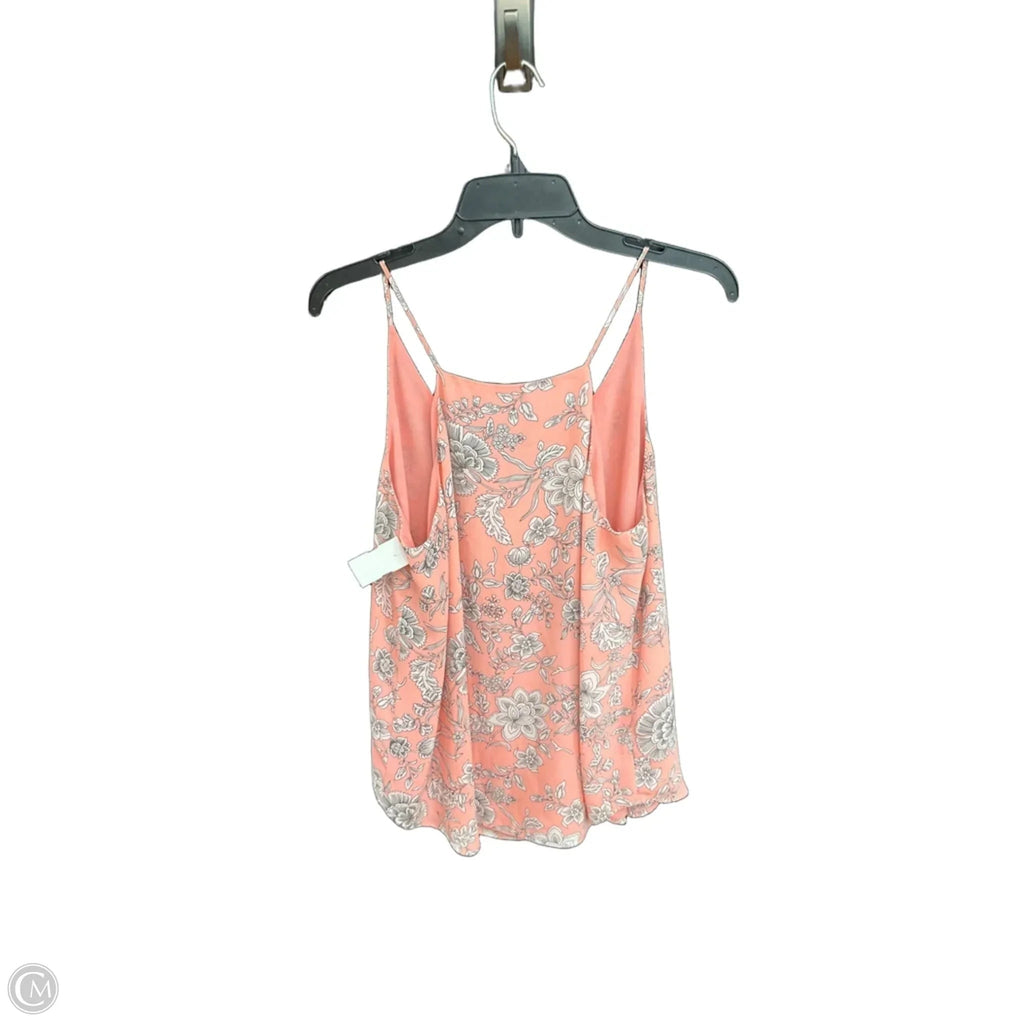Top Sleeveless By Loft In Floral Print, Size: L