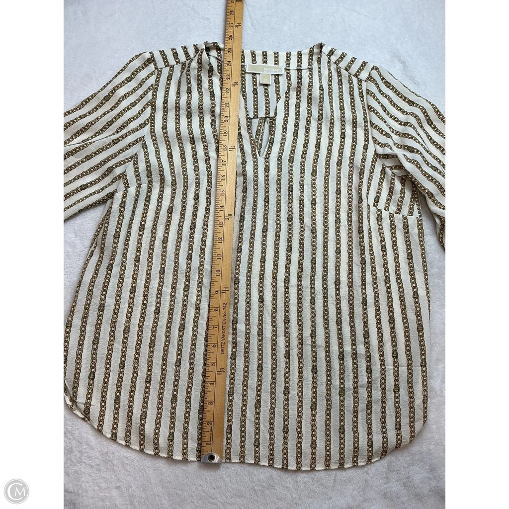 Top Long Sleeve By Michael By Michael Kors In Cream, Size: M