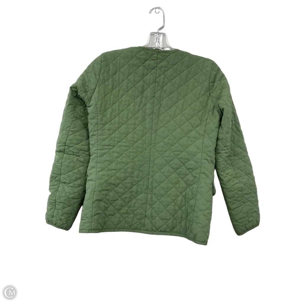 Jacket Puffer & Quilted By J. Crew In Green, Size: 0p