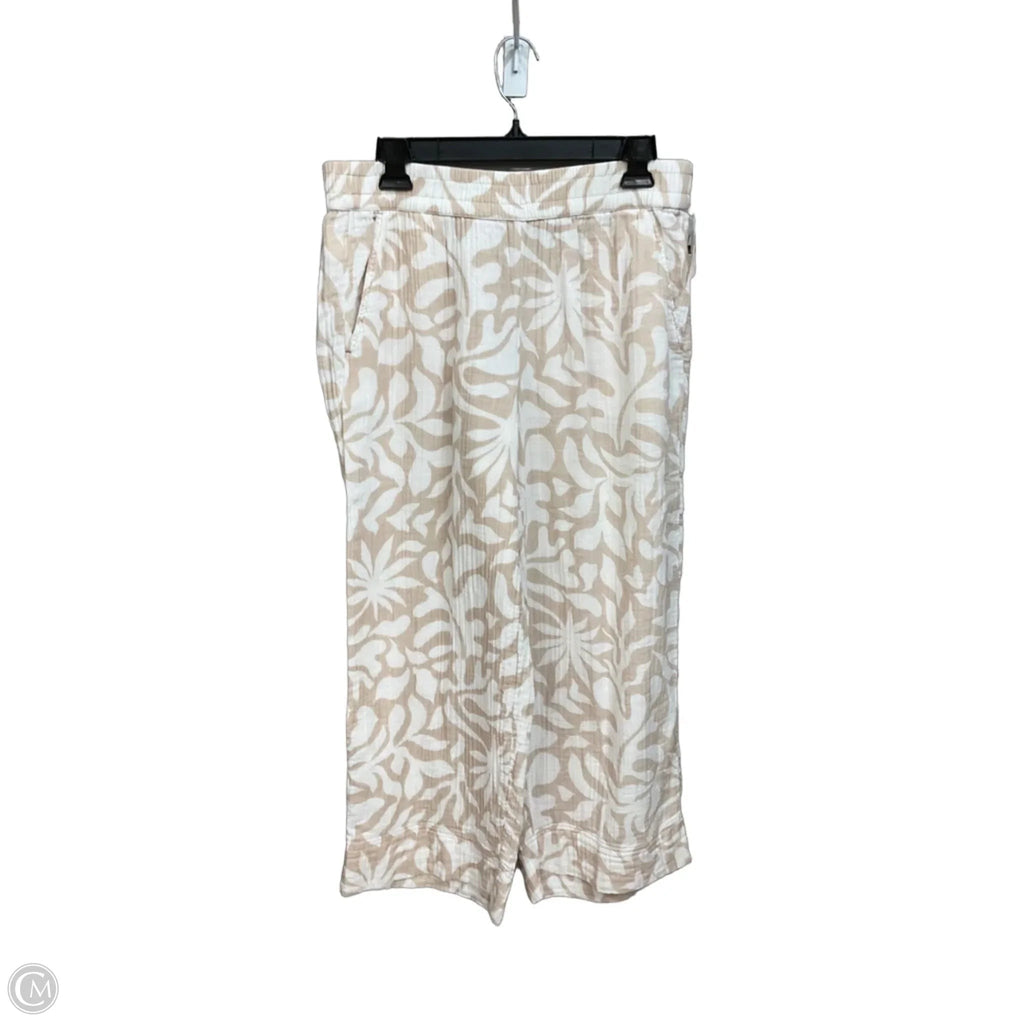 Pants Linen By Lou And Grey In Tan & White, Size: 8