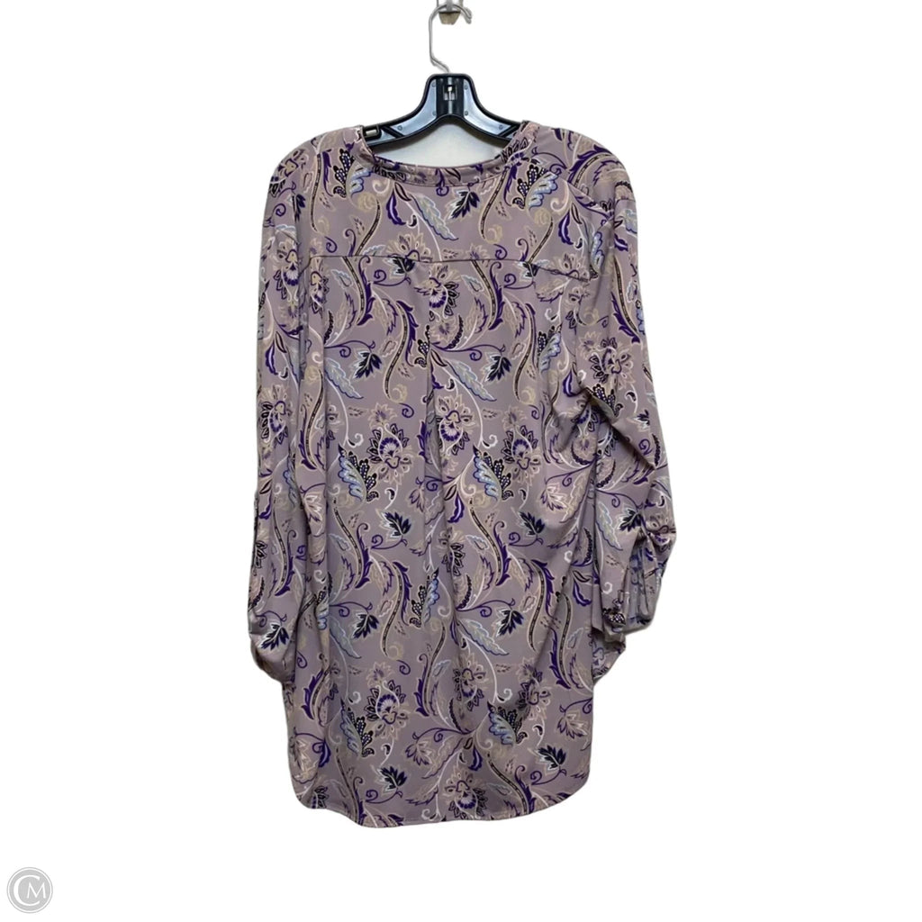 Top Long Sleeve By Cato In Purple, Size: Xl