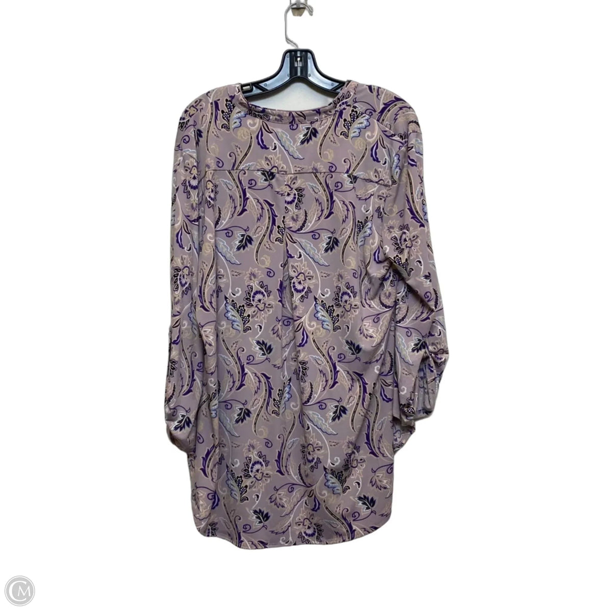 Top Long Sleeve By Cato In Purple, Size: Xl