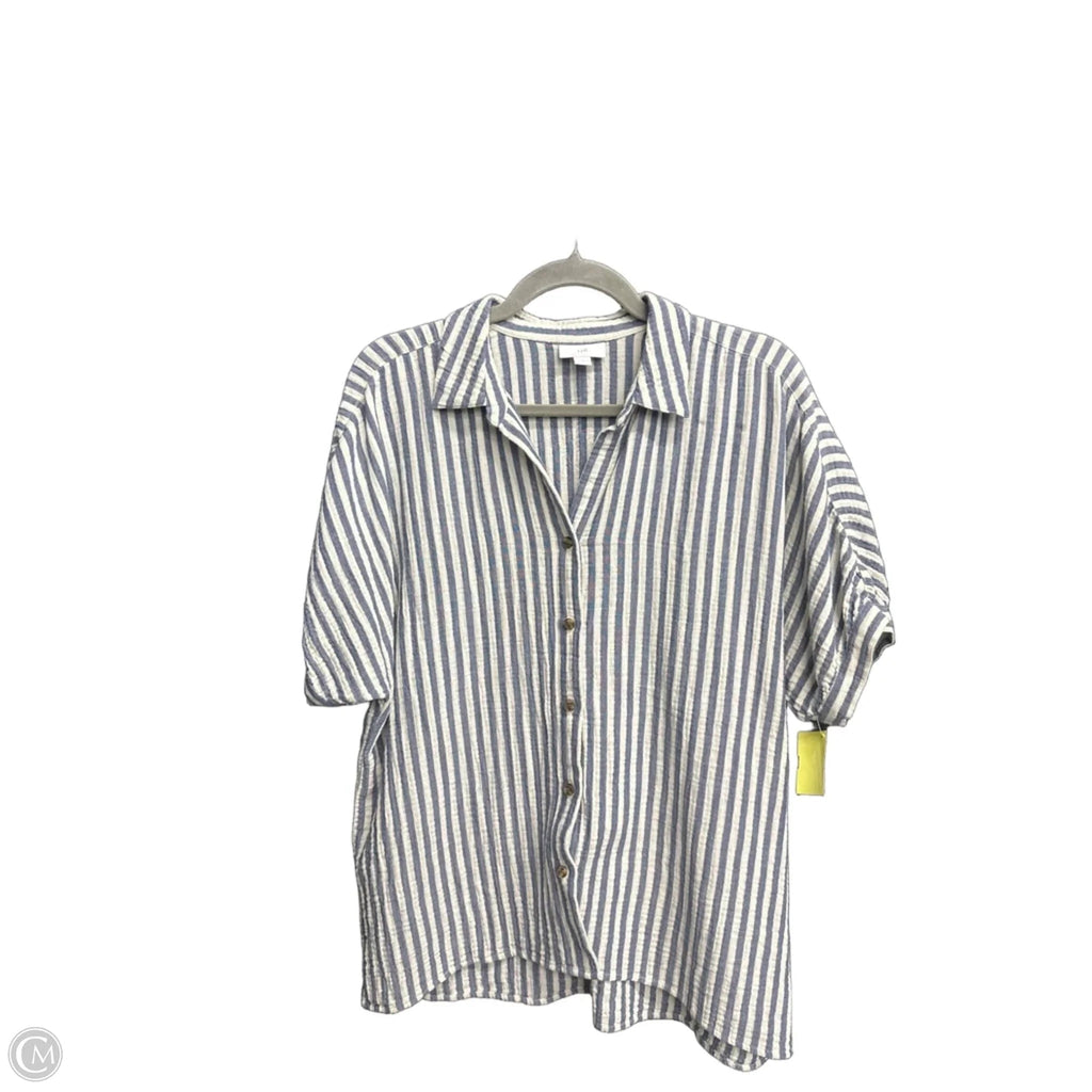 Top Short Sleeve By J. Jill In Striped Pattern, Size: S