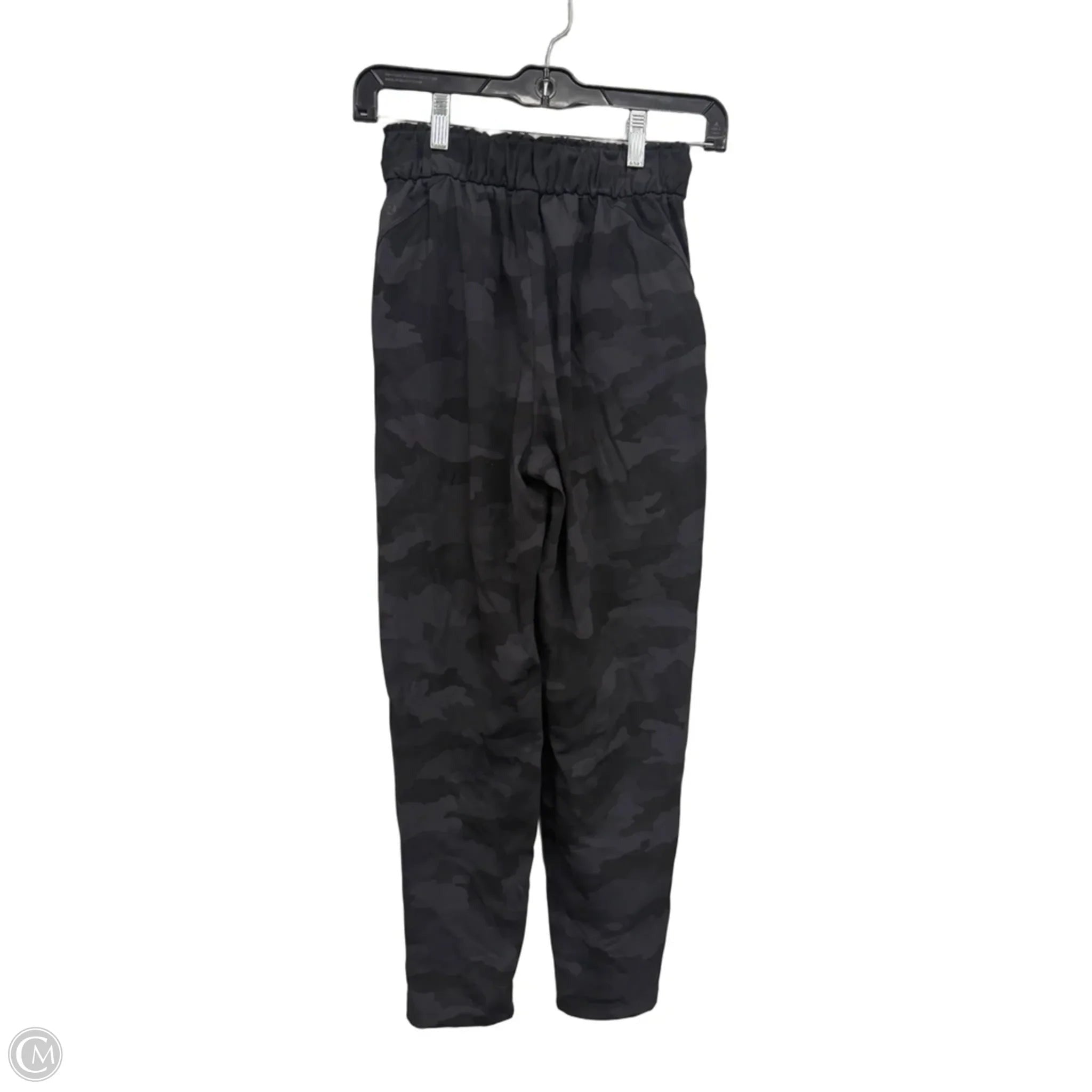 Athletic Pants By Lululemon In Black & Grey, Size: 2