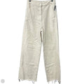 Pants Wide Leg By Zara In Cream Denim, Size: 2