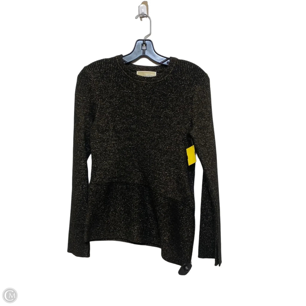 Sweater By Michael By Michael Kors In Black & Gold, Size: Xs