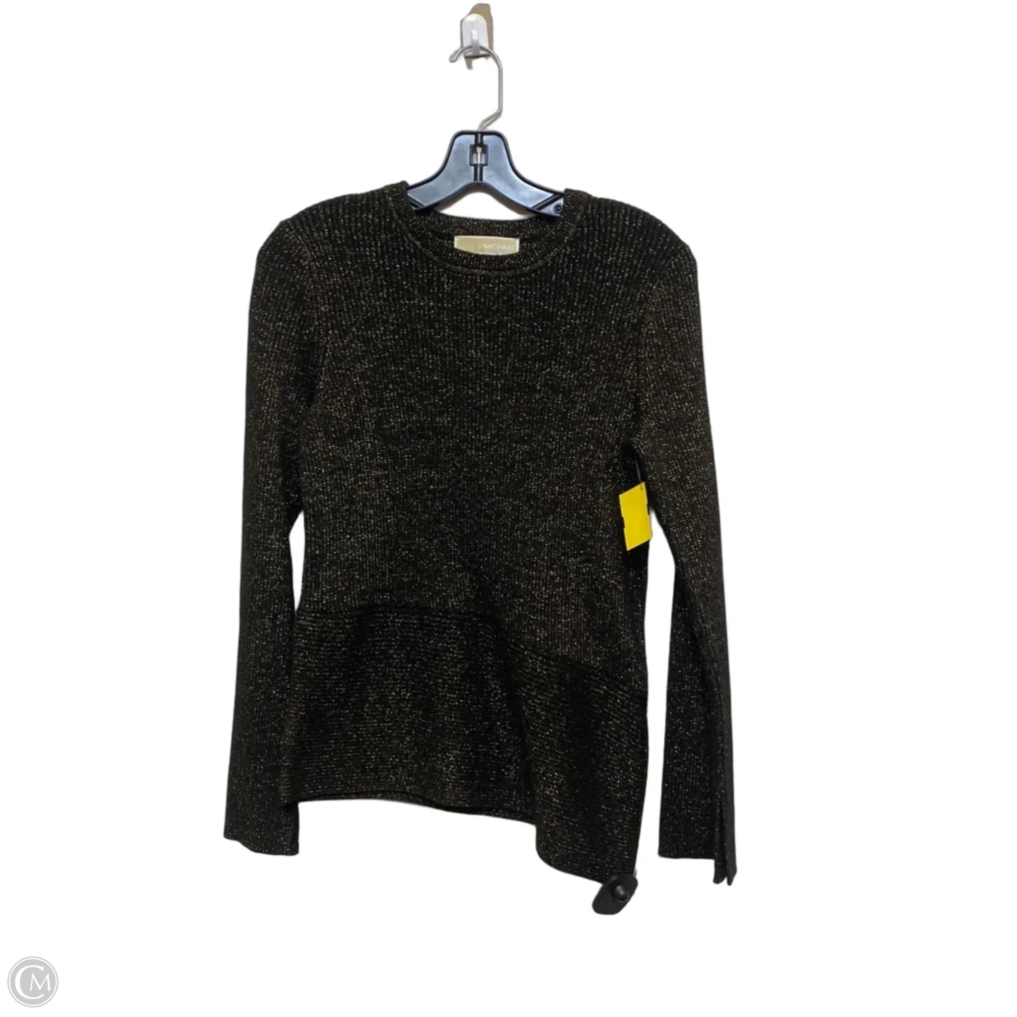 Sweater By Michael By Michael Kors In Black & Gold, Size: Xs