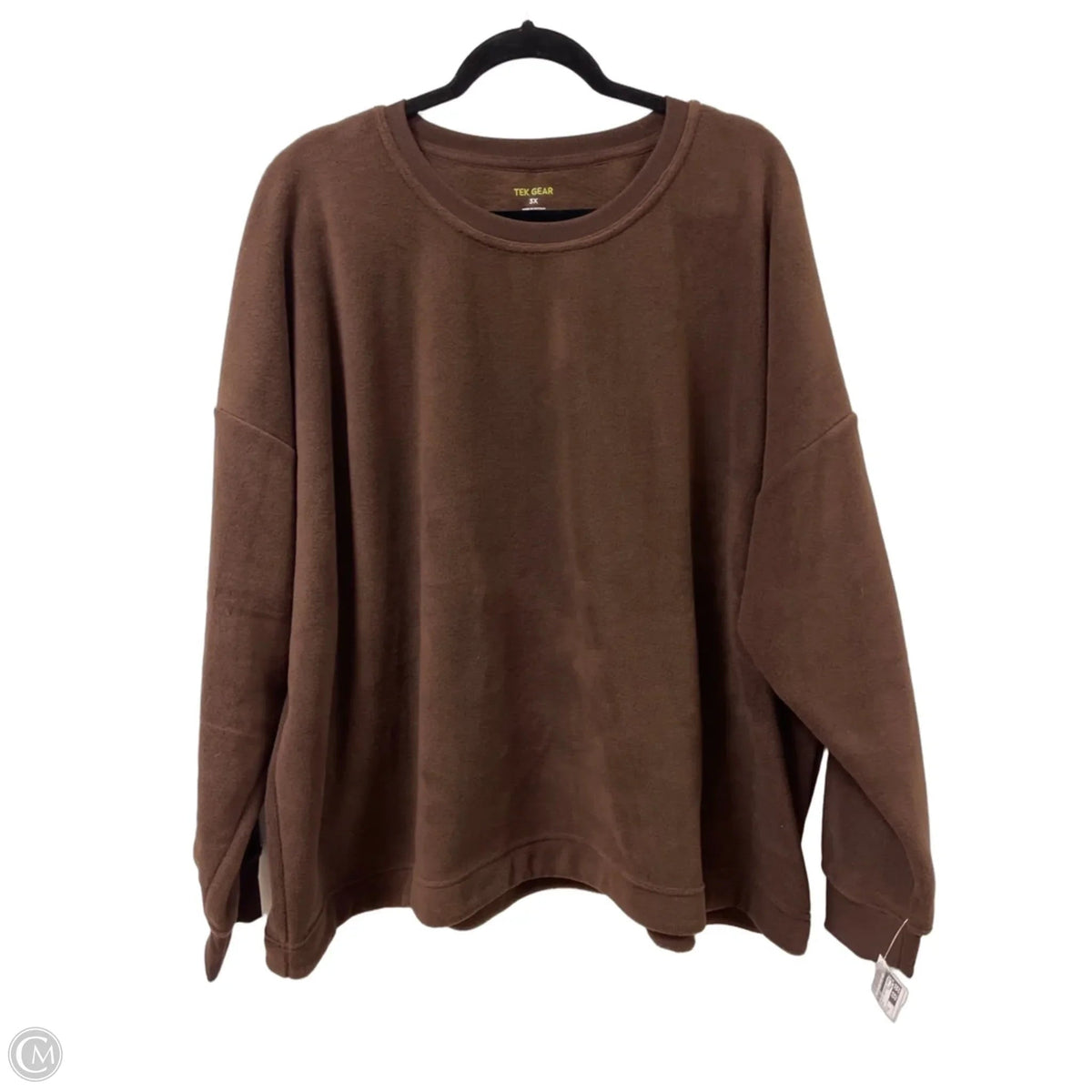 Athletic Sweatshirt Crewneck By Tek Gear In Brown, Size: 3x