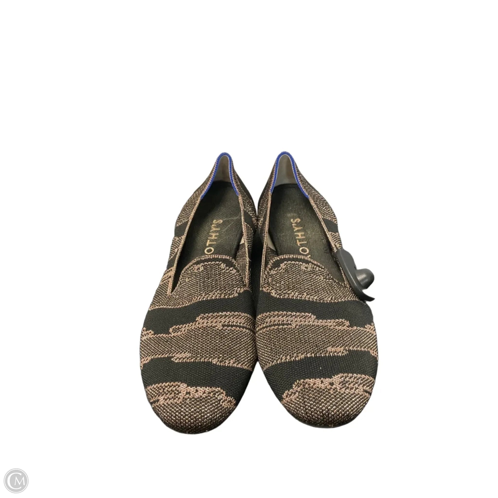 Shoes Flats By Rothys In Black & Pink, Size: 11.5
