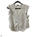 Top Short Sleeve By Velvet Heart In White, Size: L
