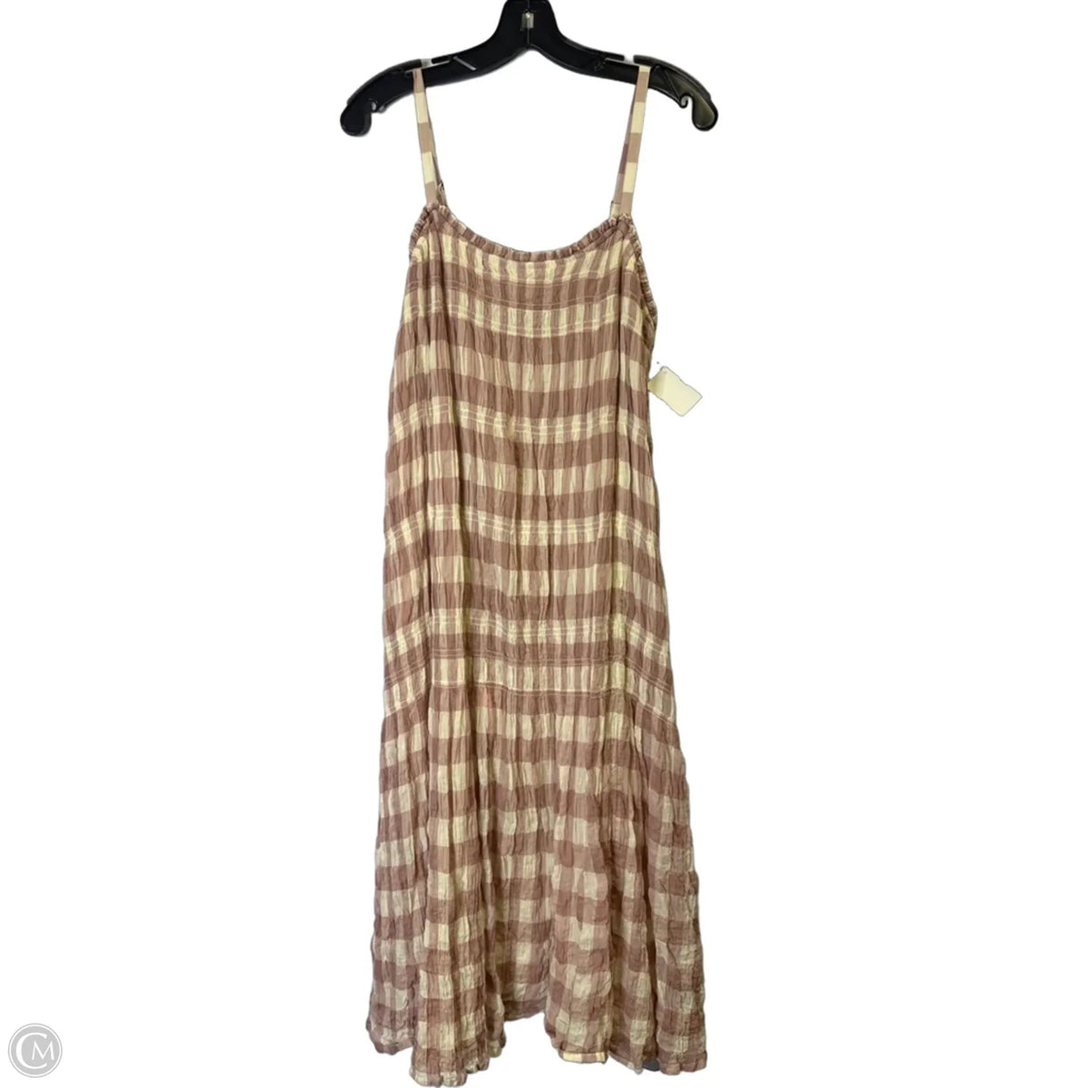 Dress Casual Midi By Lucky Brand In Plaid Pattern, Size: S
