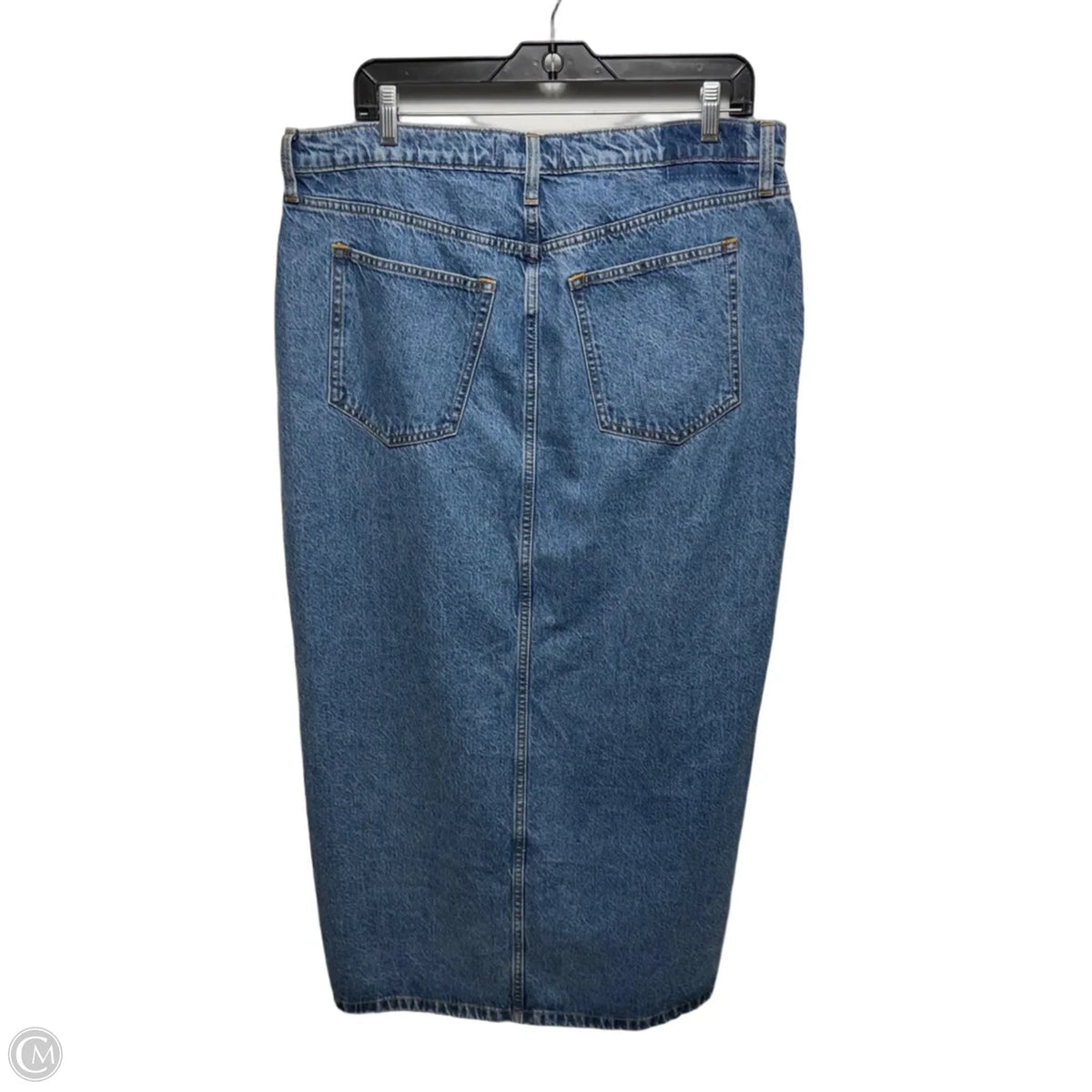 High Rise Skirt Maxi By Abercrombie And Fitch In Blue Denim, Size: 14/32