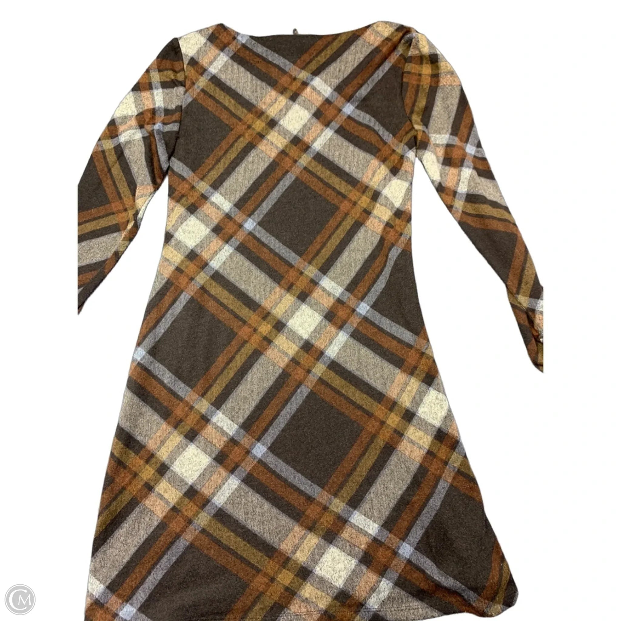 Dress Sweater By R And K Originals In Brown, Size: S