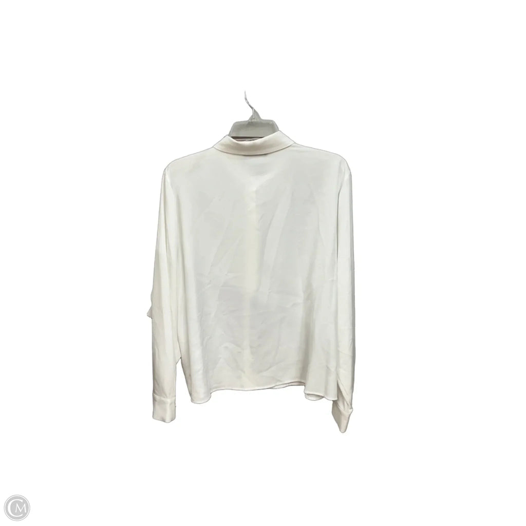 Blouse Designer By Karl Lagerfeld In White, Size: 0x