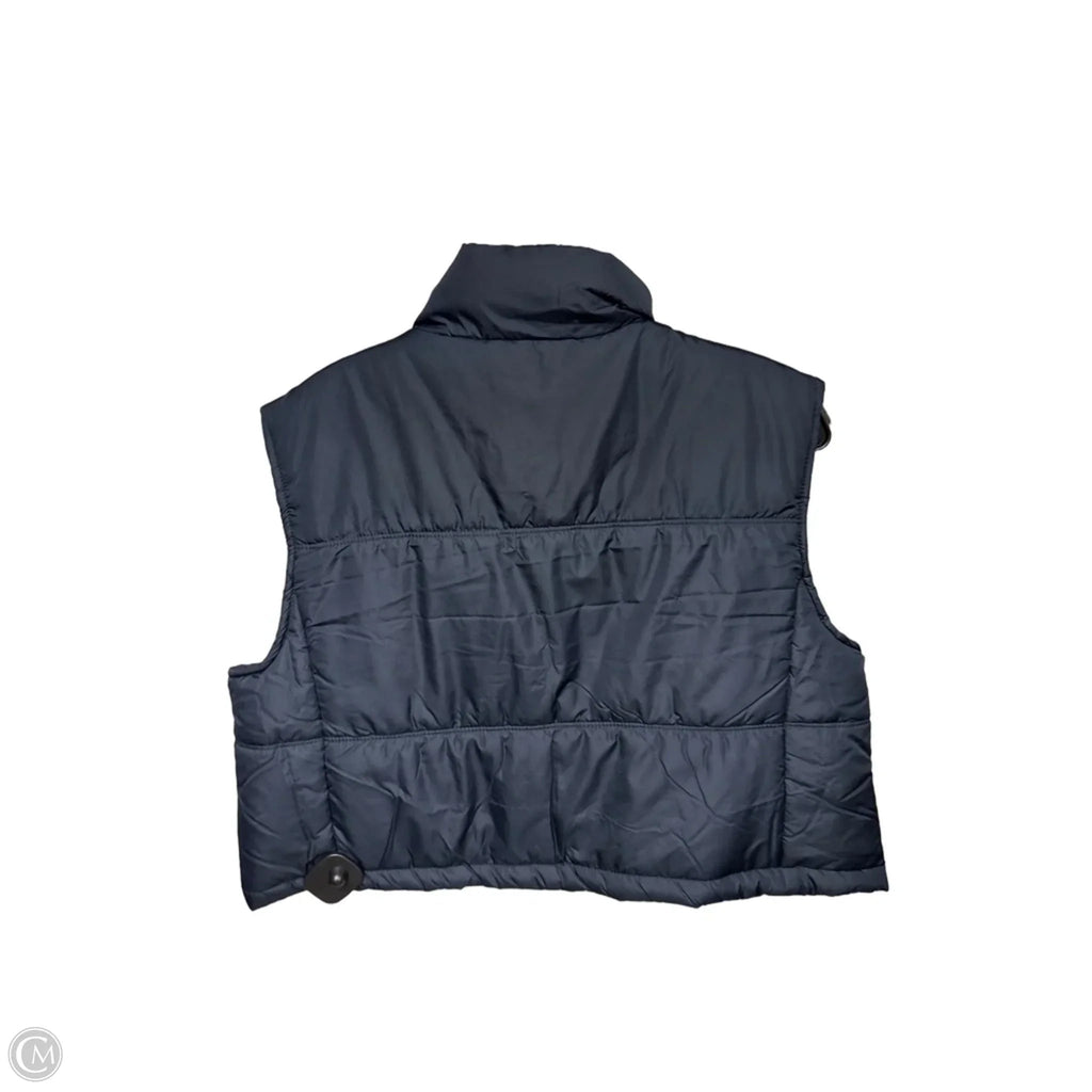 Vest Puffer & Quilted By Thread And Supply In Blue, Size: M