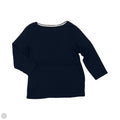 Top 3/4 Sleeve By Talbots In Navy, Size: L