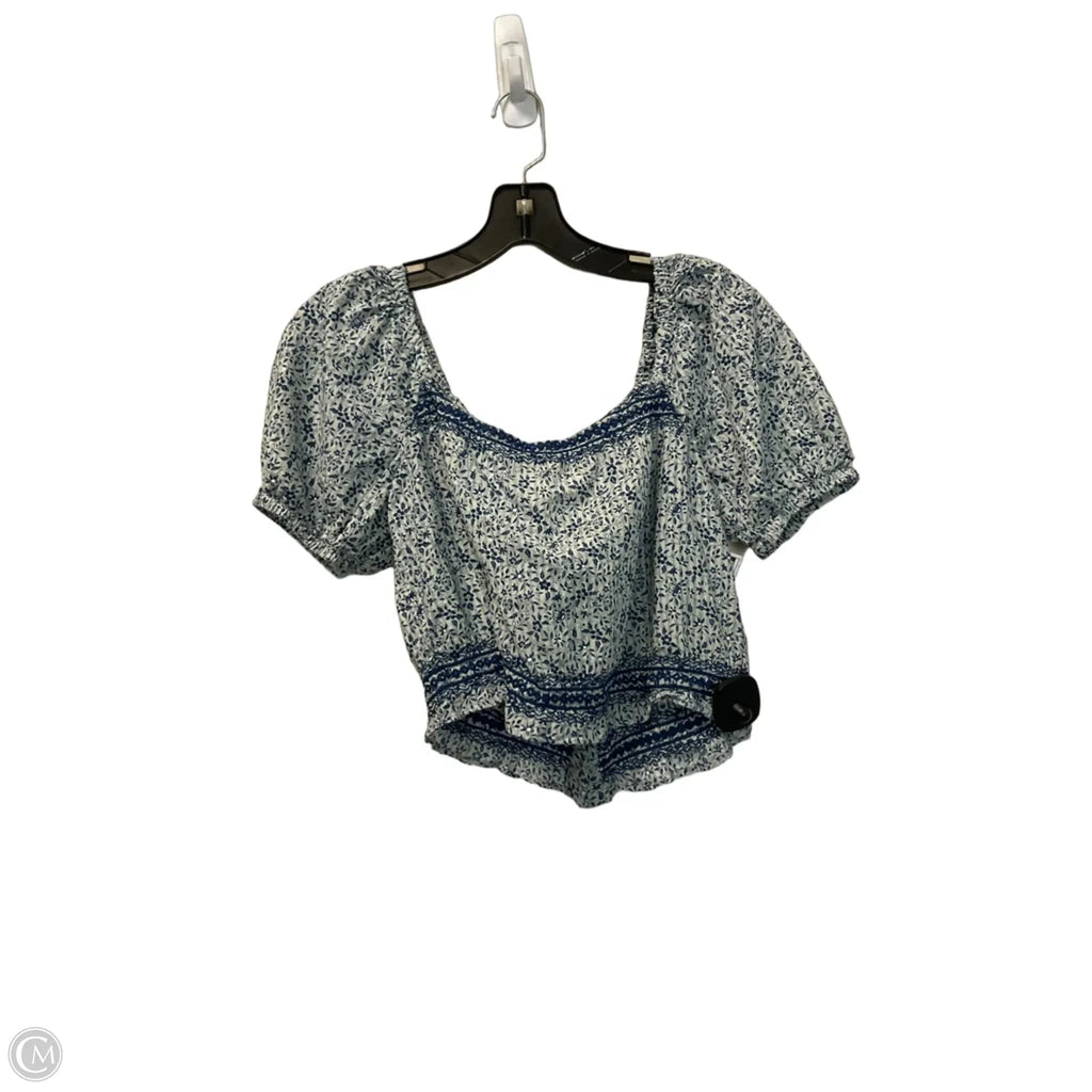 Top Short Sleeve By Madewell In Blue, Size: Xs