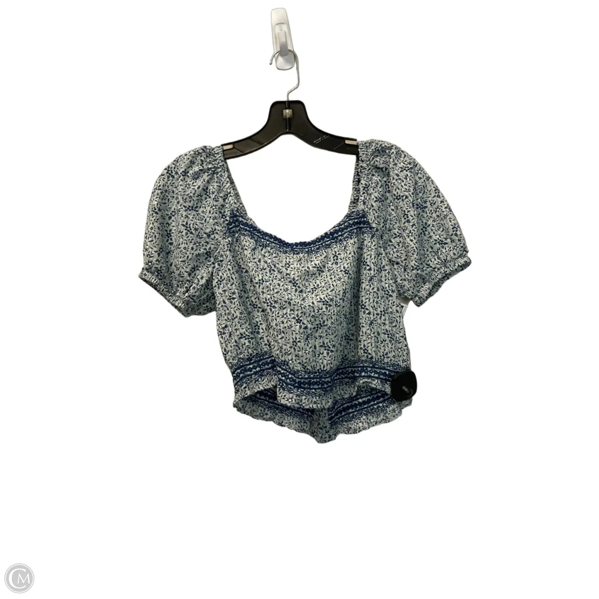 Top Short Sleeve By Madewell In Blue, Size: Xs