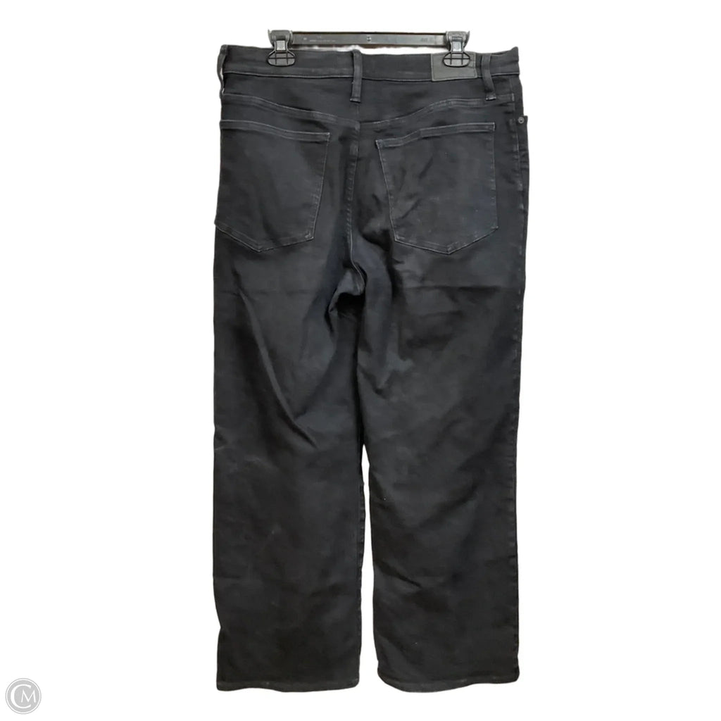 Jeans Wide Leg By Madewell In Black Denim, Size: 8