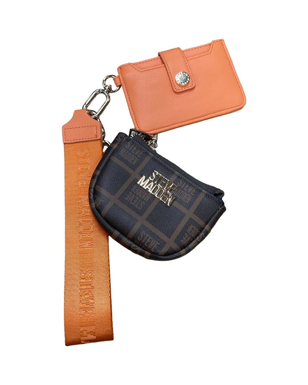 Coin Purse By Steve Madden In Brown & Orange, Size:Medium
