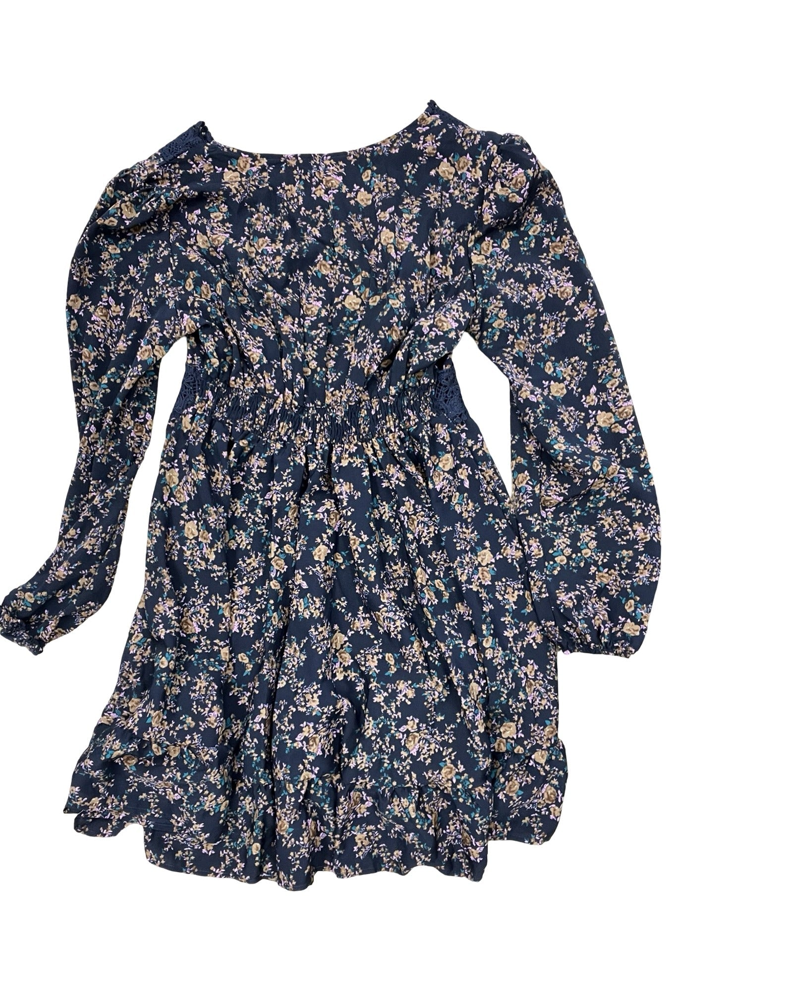 Dress Casual Short By Shein In Blue & Brown, Size:L