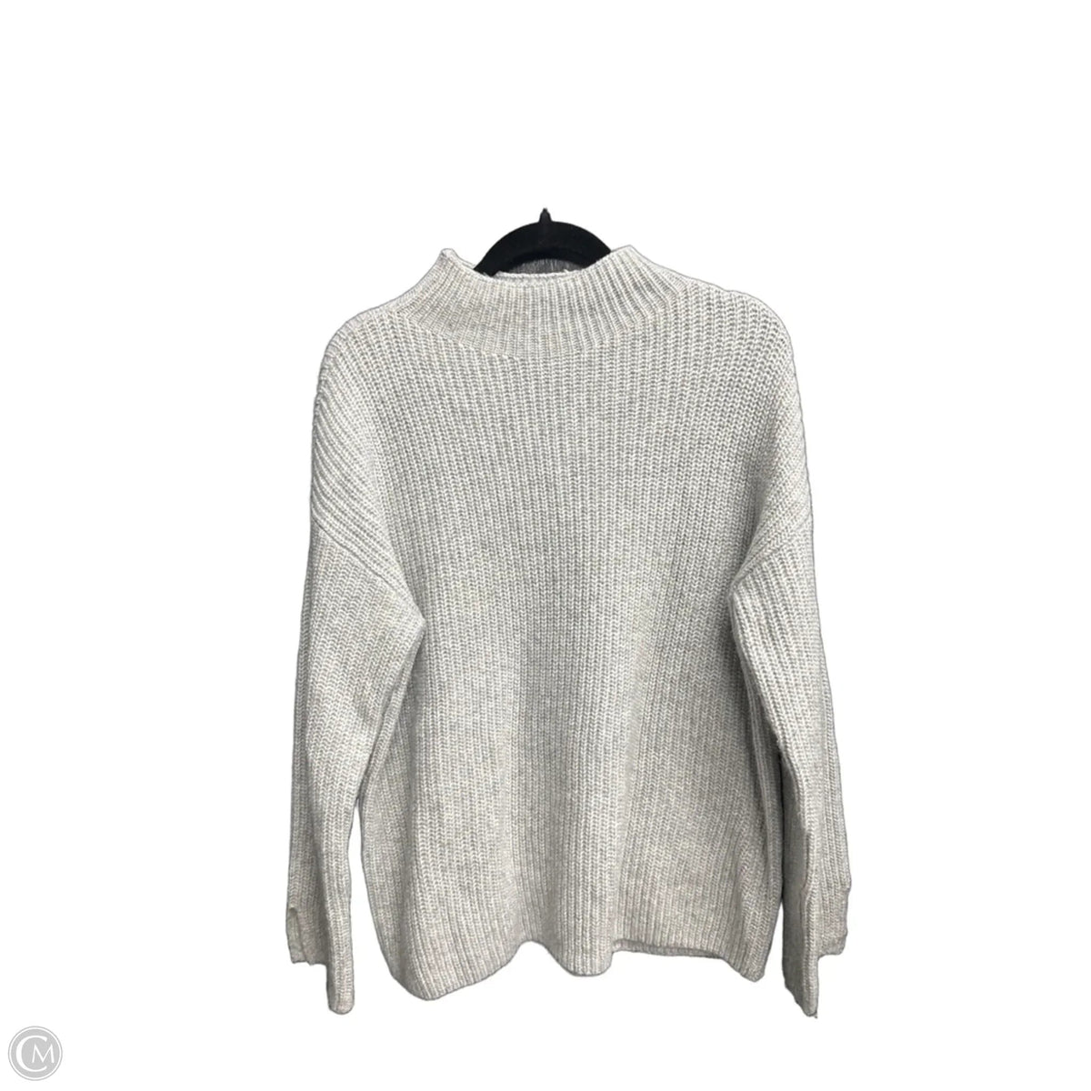 Sweater By Loft In Grey, Size: L