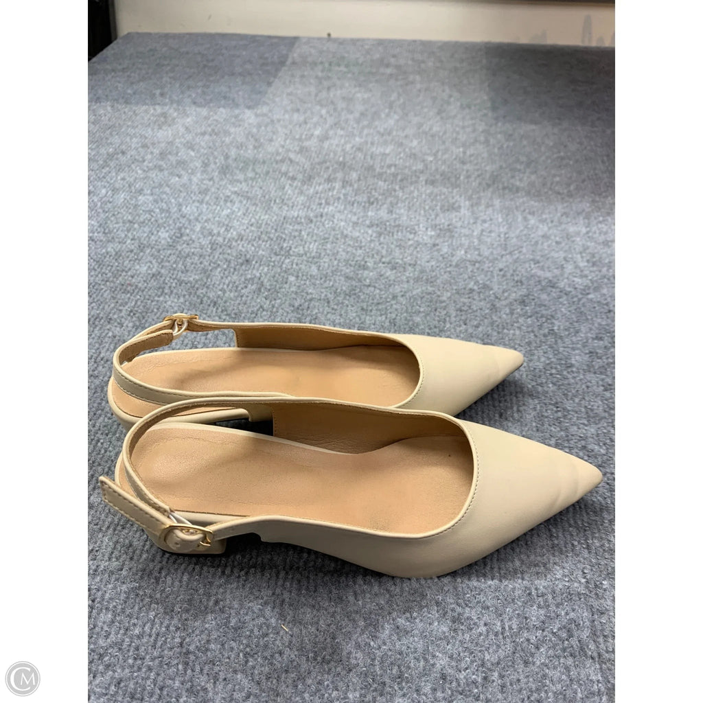 Shoes Heels Kitten By Clothes Mentor In Black & Cream, Size: 8