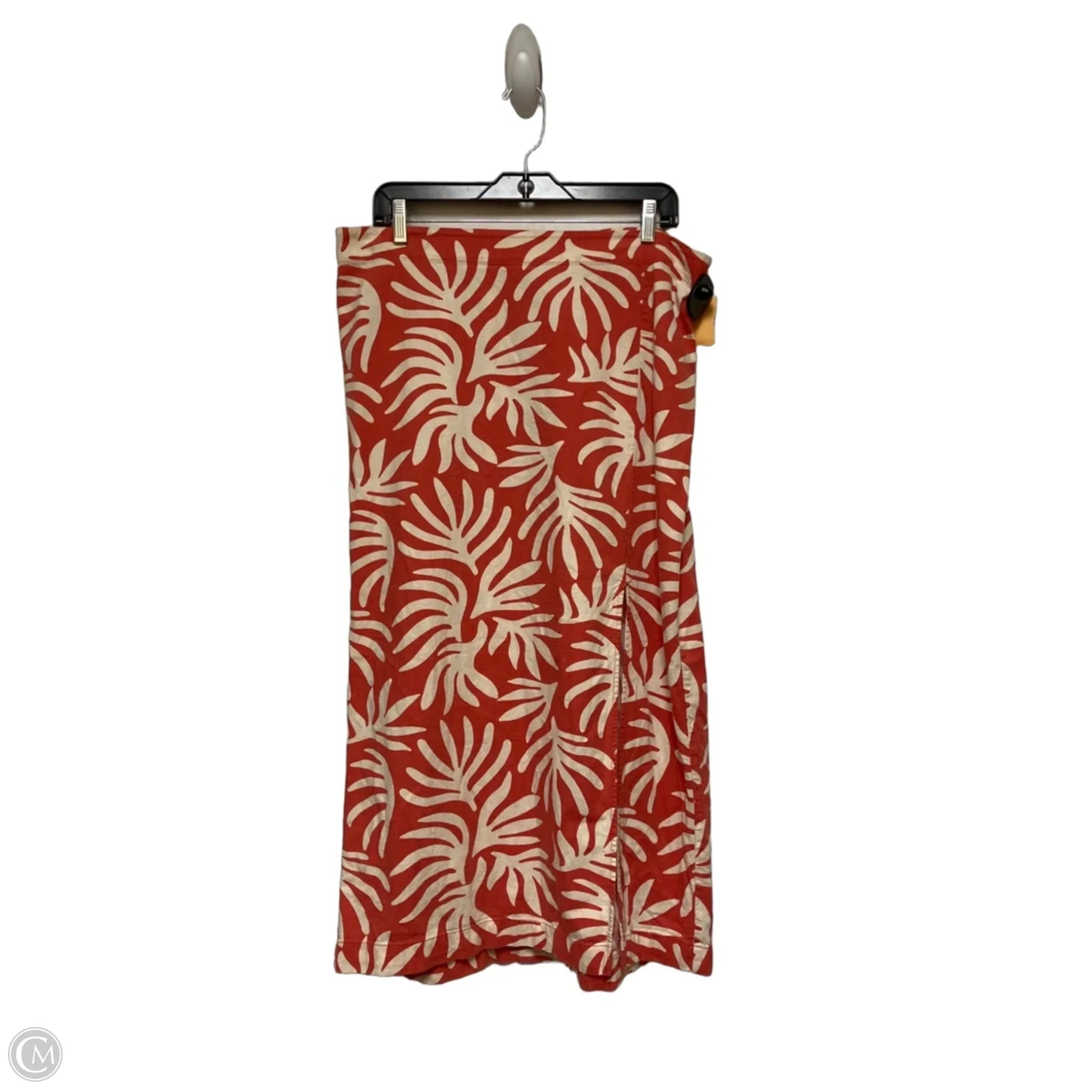Skirt Maxi By A New Day In Cream & Orange, Size: 12
