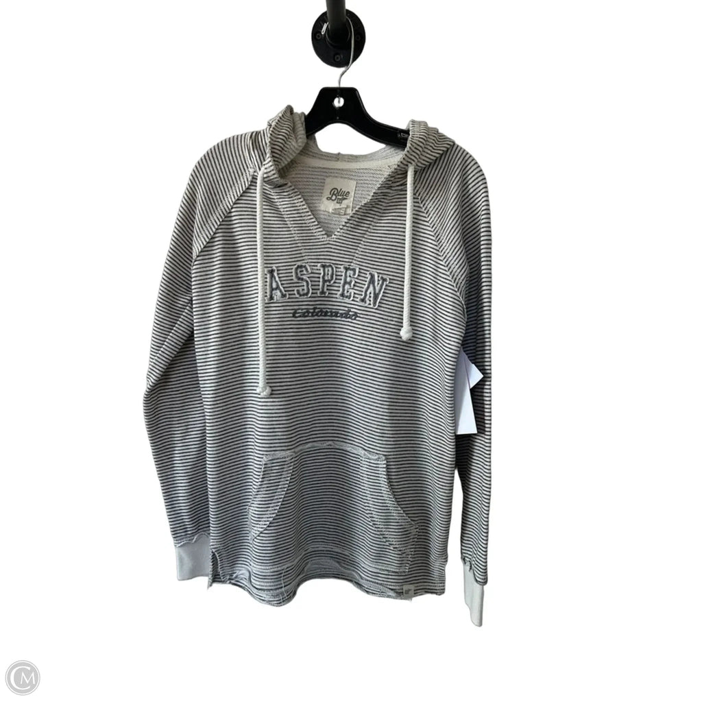 Sweatshirt Hoodie By Blue 84 In Cream & Grey, Size: S